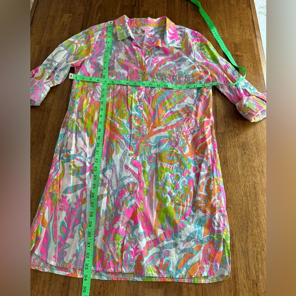Lilly Pulitzer Jupiter Island Tunic SZ M Scuba To Cuba - Picture 15 of 16